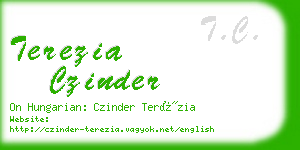 terezia czinder business card